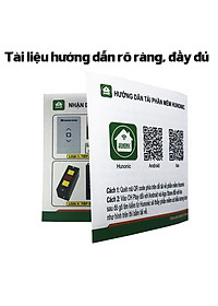 Công tắc cửa cuốn thông minh HUNONIC DOOR - Điều khiển từ xa bằng điện thoại - Mặt kính màu trắng - Cơ Điện Shop