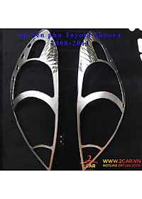 Ốp viền đèn pha, hậu xe Toyota Innova 2009-2011 mạ crom cao cấp, sáng bóng