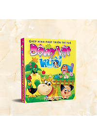 Combo Ghép hình phát triển trí tuệ Phương tiện giao thông - Động vật nuôi - Superman - Khủng long