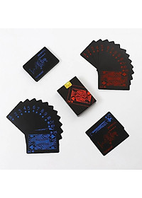 Bộ Bài PVC Mạ Vàng 24K Mạ Bạc Cao Cấp Chất Liệu Đàn Hồi, Bộ Bài Tây Poker Polieste Không Thấm Nước, Hàng Chính Hãng