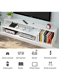 Kệ Gỗ Trang Trí Tivi Treo Tường 3 Tầng Với Thiết Kế Nhỏ Gọn, Đa Năng SIB Decor TV79