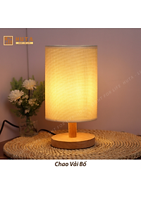Đèn Ngủ Gỗ HUTA Light For Life G1 Chao Tròn Vintage Dễ Thương, Decor Trang Trí Phòng Ngủ, Điều Chỉnh Độ Sáng, Bóng Led Sáng Vàng Tiết Kiệm Điện