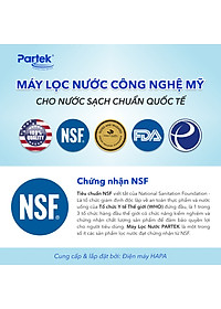 Bộ Lọc Thô PARTEK P1012-PRS 10 inch Cao Cấp Công Nghệ Mỹ Chuẩn NSF - Hàng Chính Hãng - (Cốc Lọc Sinh Hoạt 10in, Lọc Nước Đầu Nguồn, Tiền Xử Lý Nước Sinh Hoạt, Sediment Filter, Pre-treatment 5 micron, P1012PRS P1005-PP PP-CATION)