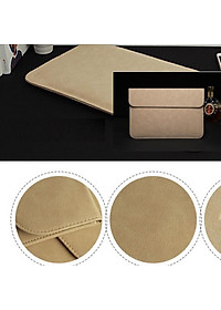 Bao da, túi da, cặp da chống sốc cho macbook, laptop chất da lộn kèm ví đựng phụ kiện