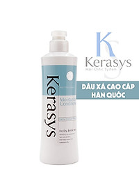 Bộ dầu gội/xả Kerasys Moisture cân bằng độ ẩm cho tóc xơ rồi Hàn Quốc (2x600ml) tặng kèm móc khoá