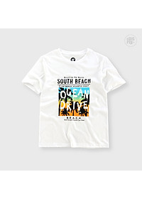 Bộ Bé Trai Bigfox, Bộ Cộc Tay Trẻ Em Mùa Hè Chất Cotton Mát In Hình South Beach