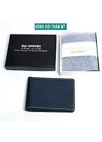 Ví nam, bóp nam da bò Saffiano Bụi Leather V128 - Bảo hành 12 tháng