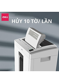 Máy Hủy Tài Liệu 16L Cao Cấp Deli - Máy Huỷ Giấy 16 Lít Phù Hợp Cho Bảo Mật Giấy Tờ Trong Doanh Nghiệp, Văn Phòng, Nhà Trường - Hàng Chính Hãng - ET051
