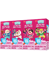 Thùng 48 hộp sữa chua uống hương kem dâu Kun 180ml