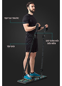 Bộ Dụng Cụ Chống Đẩy Đa Năng 3 Trong 1 Tích Hợp Tập Bụng,Dây Kéo Tay