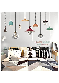 Sticker Decal dán tường đèn trang trí XH9308 