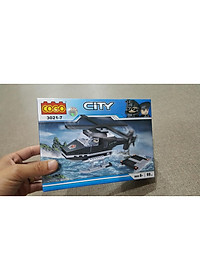 COGO - CITY - 3021 COMBO 8 HỘP Mô Hình Lắp Ráp Xe Cảnh Sát