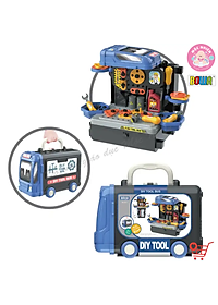 Đồ Chơi Hướng Nghiệp Nhập Vai Kỹ Sư BOWA 8071 – Xe buýt công cụ 59 chi tiết