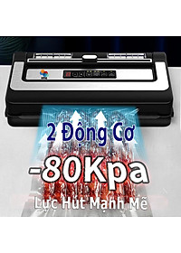 Máy hút chân không VS-86 hút mọi loại túi, tích hợp hàn thông minh, hút khô và hút ướt dễ dàng với 2 bình nước thải, sử dụng 2 motor hút mạnh mẽ, hút và thổi phồng tiện lợi, hàng chính hãng