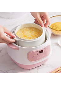 Nồi Nấu Cháo Chậm, Chưng Yến Dung Tích 1L Có Thể Hầm Xương, Nấu Cách Thủy Đa Năng Cho Gia Đình - Giao màu ngẫu nhiên - Hàng Chính Hãng