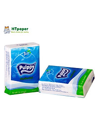 Lốc 10 gói Khăn giấy bỏ túi Pulppy mềm mại 3 lớp