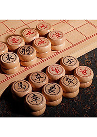 [GỖ TỰ NHIÊN CAO CẤP] Bộ cờ tướng gỗ sồi cao cấp kích thước 40 x 35cm, Bộ cờ tướng cao cấp khắc nét tinh xảo có bàn là hộp đựng gấp gọn - Hàng chính hãng D Danido