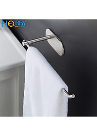 Móc treo cuộn giấy dài khăn tắm inox 304 mẫu dán Hobby home decor G10