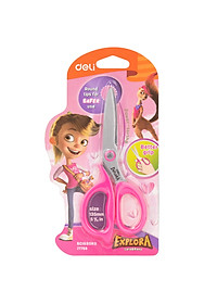 Kéo học sinh Deli - Explora Hồng/Xanh dương - 1 chiếc - E77755