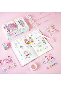Băng keo Sticker Hộp 5  Washi Tape 11 Sticker Siêu Cute Dễ Thương
