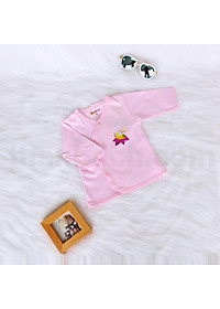 Áo sơ sinh màu cổ tim viền tay dài mềm mại cho bé (BB17)