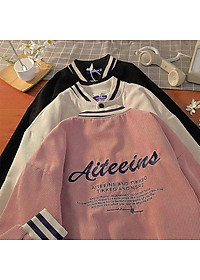 ÁO KHOÁC KAKI NHUNG GÂN Thêu Aiteeins (M2740 - Ảnh Thật)