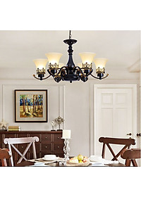 Đèn chùm YADO 6 tay phong cách cổ điển - kèm bóng Led chuyên dụng