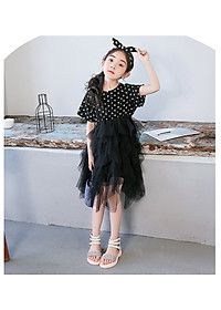 Sandal bé gái 3 - 12 tuổi quai ngang da mềm nạm kim sa duyên dáng SG29