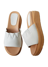 Dép Nữ Da Bò Thật BIGGBEN Cao 5 Phân DNQN55