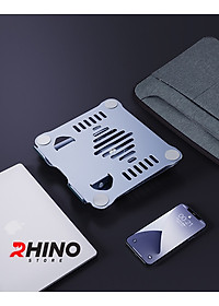 Kệ đỡ Laptop xoay 360° tản nhiệt Rhino KL301, giá đỡ máy tính nhôm cao cấp, gấp gọn - Hàng chính hãng