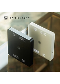 Cân điện tử GHOST 2 mặt cho pha chế cà phê đồ uống có đếm giờ CAFE DE KONA pin sạc