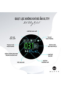 Máy Lọc Không Khí Bù Ẩm ULTTY SKJ-CR022 Dạng Quạt, Diệt Khuẩn Bằng Tia UV, Chế Độ Làm Mát 9 Cấp, Bộ Lọc HEPA H13 Loại Bỏ 99,97% Bụi Mịn, Vi Khuẩn, Virut, Bù Ẩm 3 Cấp - Hàng Chính Hãng