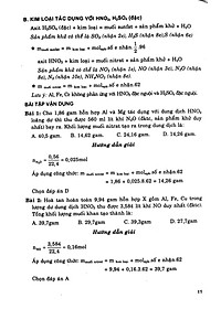 Các Dạng Điển Hình Và Phương Pháp Giải Nhanh Bài Tập Trắc Nghiệm Hóa Học 12