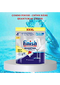 combo 2 túi viên rửa bát finish quantum max 60 viên (2x60tabs=120 viên)