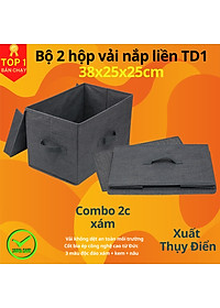 [Xuất Nhật] Hộp Đựng Đồ Đa Năng TD1 – Túi Vải Đựng Quần Áo Chăn Màn Phong Cách Thụy Điển Sang Trọng, Lịch Sự – Hàng Chính Hãng