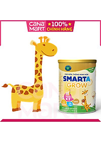 Sữa bột tốt cho bé Nutricare Smarta Grow, giúp trẻ tăng trưởng chiều cao, phát triển não bộ, dinh dưỡng cho trẻ thấp còi (900g)