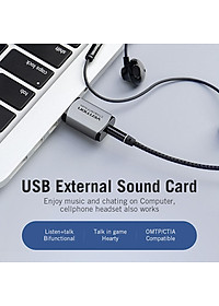Bộ chuyển đổi Vention USB sang jack cắm tai nghe 3,5 mm