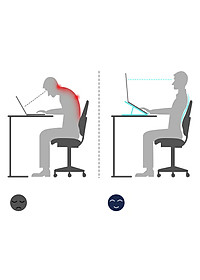 Giá đỡ Aluminum Wiwu S400 cho Macbook laptop 13 inch đên 15.5 inch giúp tản nhiệt thiết kế nhôm nguyên khối - Hàng nhập khẩu