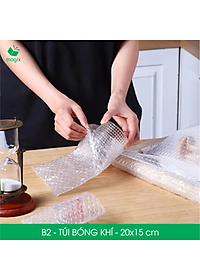 B2 - 20x15 cm - 25 Túi bóng khí chống sốc đóng hàng - Túi gói hàng, bọc chống sốc, xốp chống sốc