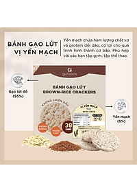 Bánh gạo lứt GUfoods (300g) - Không chiên dầu, Không đường, Từ gạo và ngũ cốc nguyên hạt, Lành mạnh, Phù hợp Eat clean, Ăn vặt healthy, Thực dưỡng, Tập gym, Thuần chay, Đa dạng hương vị