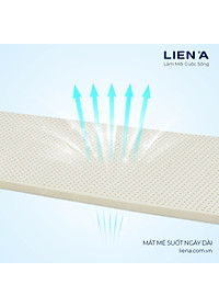 Nệm cao su thiên nhiên em bé Liên Á Bambino + 1 Áo nệm cùng kích thước