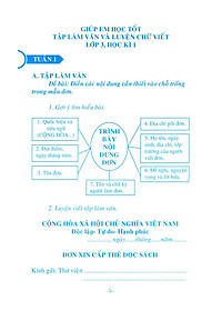 Sách Giúp Em Học Tốt Tập Làm Văn Và Luyện Viết Chữ Đẹp Lớp 3 (Tập 1)