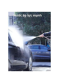 Vòi Tưới Cây, Vòi Xịt Rửa Xe Đa Năng Tăng Áp Lực Nước Cực Mạnh 10m, Lắp Vòi Nước Thông Thường (Đầu Vòi Đồng) - HÀNG CHÍNH HÃNG MINIIN