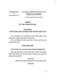 Luật trật tự, an toàn giao thông đường bộ năm 2024 - bản in 2024