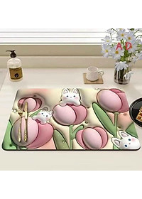 Thảm Lau Chân, COMBO 2 CHIẾC, Thảm Chùi Chân 3D Hoạ Tiết Siêu Đẹp, Thấm Nước Tốt, Đế Chống Trượt