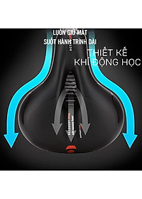 Yên xe đạp địa hình thế hệ mới dododios chống sốc tuyệt đối, êm ái với đệm mút cực đỉnh, thoát khí vượt trội