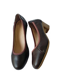 Giày Cao Gót Nữ Công Sở Da Bò Thật BIGGBEN Cao 5 Phân GCG14