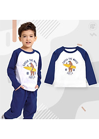 Áo bé trai thu đông BIGFOX - MISS MEOW, áo thun dài tay cho bé chất cotton phong cách Âu Mỹ hình in Gấu 11 - 26 kg