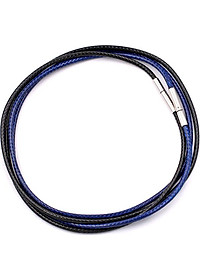 Combo 2 sợi dây vòng cổ cao su - đen + xanh dương DCSEXD1