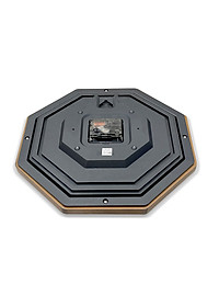 Đồng hồ tgreo tường Nhật Bản Rhythm CMG944NR06 Kt 29.0 x 29.0 x 4.0cm, 725g Vỏ gỗ. Dùng Pin.